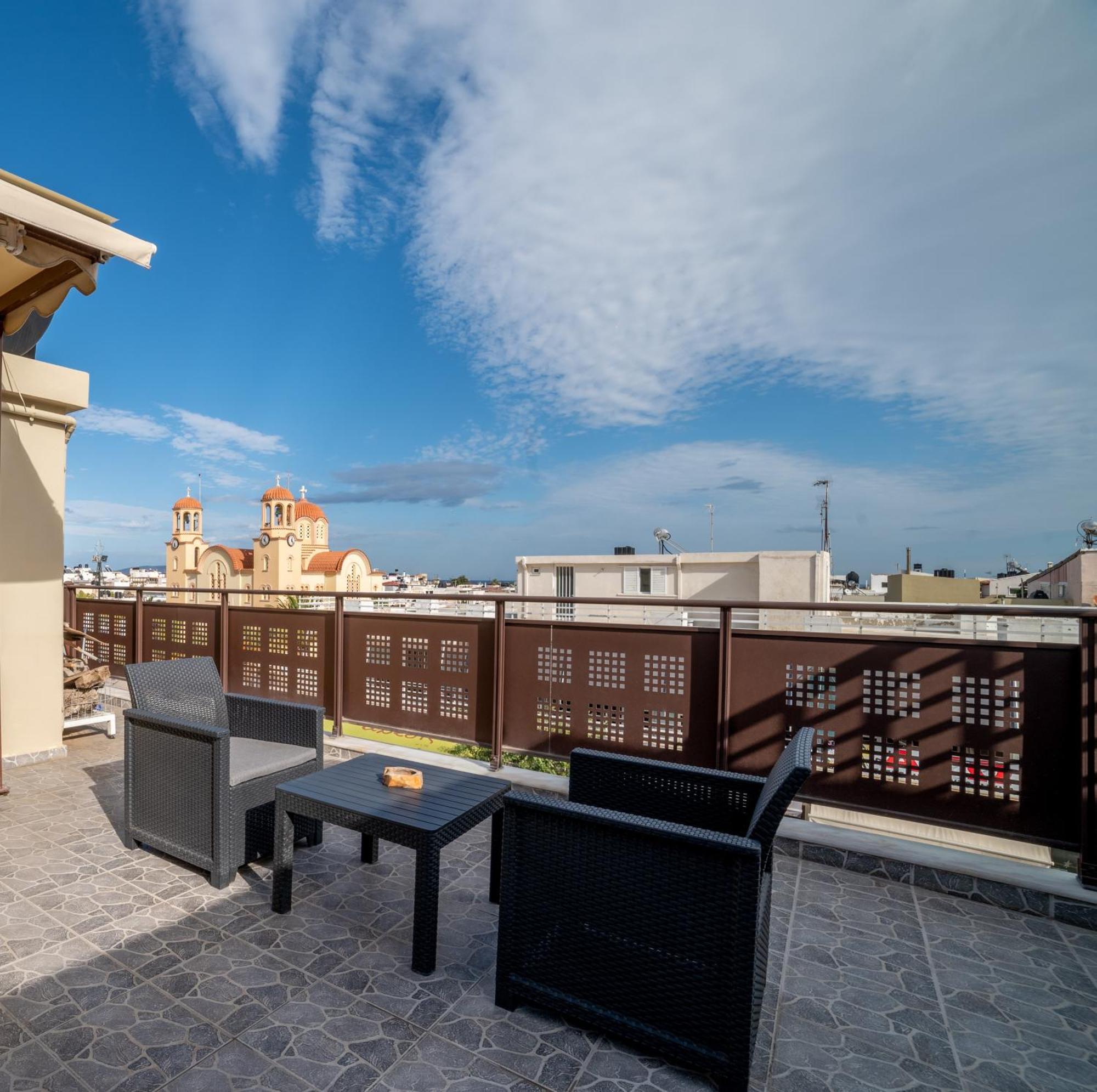 Filotimo Roofgarden Brown Apt Apartment Heraklion  ภายนอก รูปภาพ